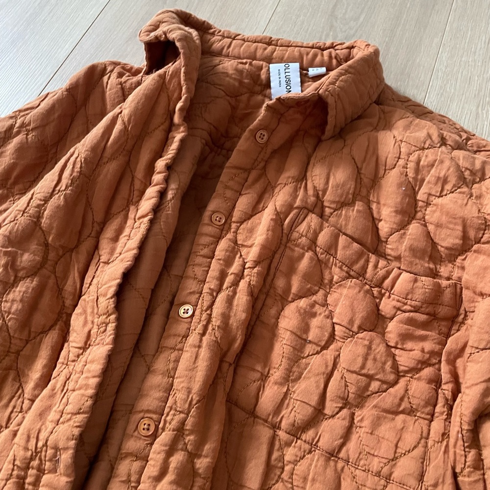 Collusion Quilted Shirt Dress/Shacket